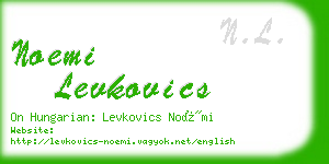 noemi levkovics business card